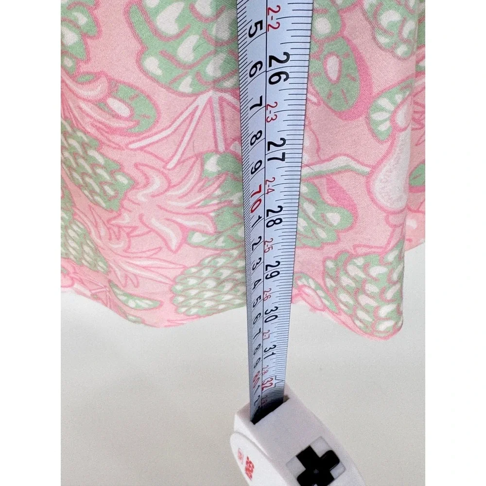 Vineyard Vines Lizzie Dress Womens 10 NWT Pink‎ Pineapple Smoothie Halter Cotton